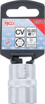 Steckschlüssel-Einsatz Zollgrösse Sechskant 1/2" SW 13/16"
